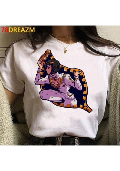 Noıssey Kırmızı Etiket Gala Jojo Tuhaf Macera T Shirt Üst Tees Mod102 16797 Beyaz