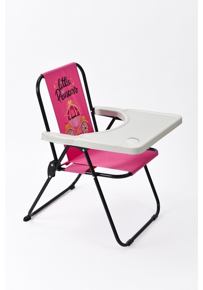 Exent 2 6 Yaş, Katlanır Portatif Mama Sandalyesi, Tak-çıkar Masa İle-little Princes Pembe