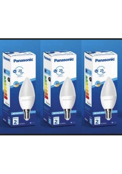3 Adet 5w Panasonic Ince Duy Avize Için Tasarruflu Led Ampul