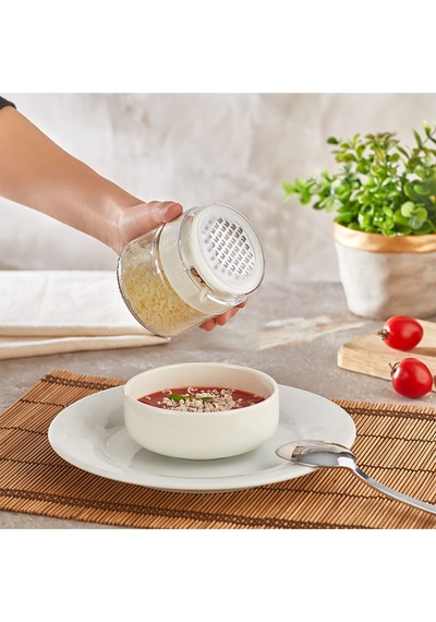 Hazneli Mini Rende Cam Saklama Kaplı Kaşar Peyniri Rendesi, 300 Ml Cam Diğer