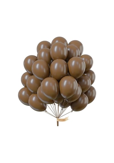 Pastel Balon Kahverengi 10 Adet Kahverengi