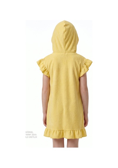 Penti Sarı Kız Çocuk Yellow Frill Towel Kaftan