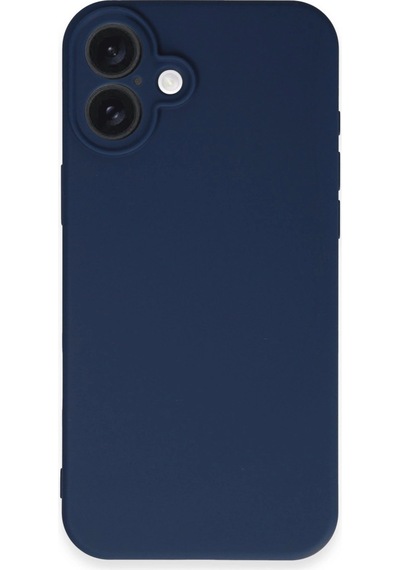 Apple Uyumlu iPhone 16 Kılıf First Silikon Lacivert/