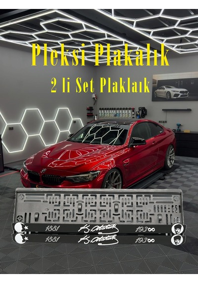 M.kemal Atatürk'lü Pleksi Plakalık
