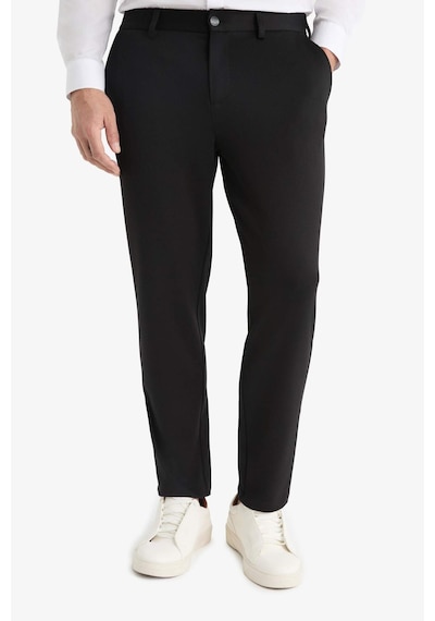 Defacto Jogger Fit Cepli Esnek Kumaş Düz Paça Pantolon T6317az25aubk27 Siyah