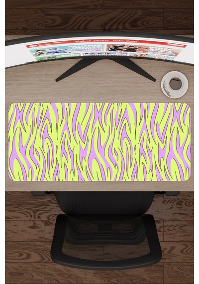 Zebra Kaymaz Dikişli Kauçuk Oyuncu Mousepad V3 - 70x30 Xl Gaming Mouse Pad Fare Altlığı