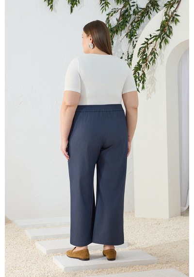 Aker Lacivert Denim Görünümlü Pantolon Lacivert Lacivert Aker Lacivert Denim Görünümlü Pantolon Lacivert Lacivert