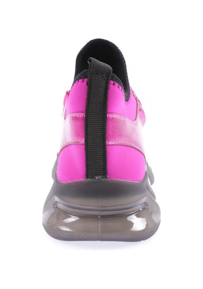 Dgn 104-23y Kadin Strech Detayli Silver Taş Bantli Sneakers Ayakkabi Fuşya