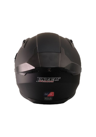 Fx211x Mat Siyah Motosiklet Kaskı Spoiler Mod Güneş Vizörlü Full Face Kask