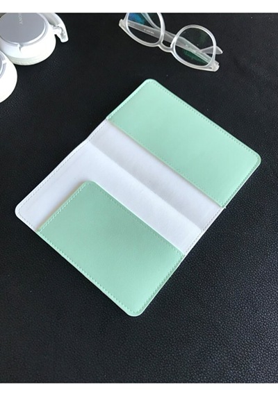 Vip Gift Pet Pasaport Kılıfı Ev Hayvanı Kedi Köpek Nil Yeşili Vegan Deri P