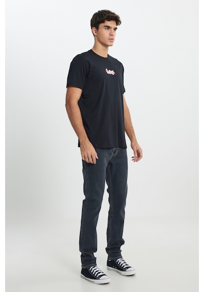 Regular Fit Normal Kesim Bisiklet Yaka %100 Pamuk Siyah Tişört L241521001 Siyah