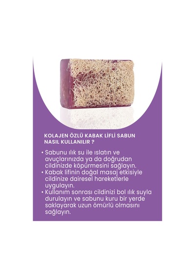 Doğal Kabak Lifli Kolajen Özlü Sabun Diğer