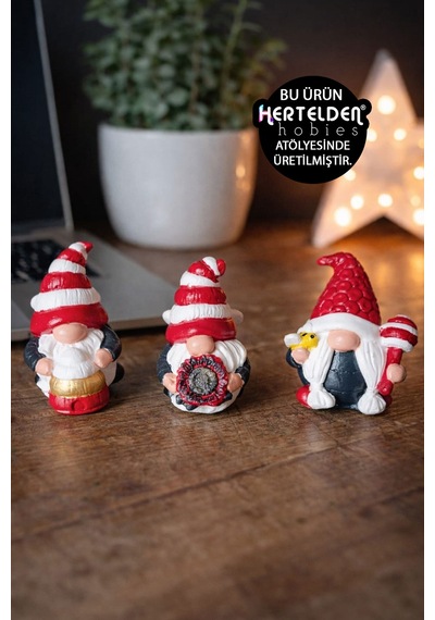 Dekoratif Minyatür Retro Gnome Obje %100 Taş Tozu Dekoratif Obje