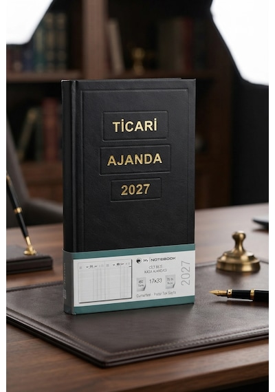 17x33 Ticari Ajanda Cilt Bezi Kasa Ajandası 2027
