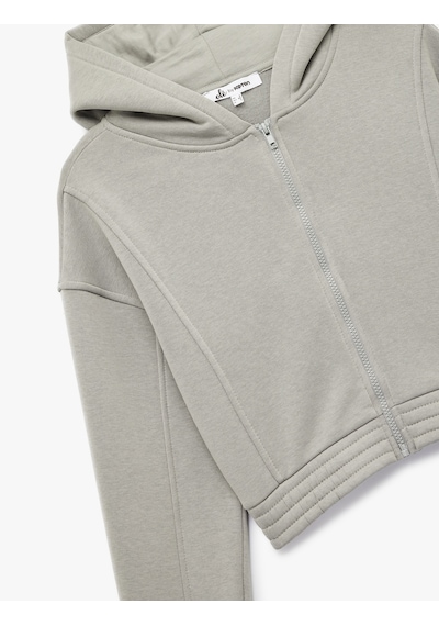 Koton Şardonlu Uzun Kollu Fermuarlı Kapüşonlu Oversize Sweatshirt Gri 6wal10307ık Gri Koton Şardonlu Uzun Kollu Fermuarlı Kapüşonlu Oversize Sweatshirt Gri 6wal10307ık Gri