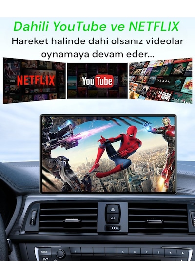 Getalink Yeni Nesil 3in1 Carplay Ai Box Youtube,netflix,gps,hareket Halinde Video İzleme Diğer