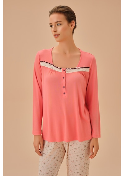 Suwen Young Mother Pijama Takımı Sh25162660334 Pembe