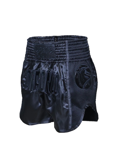 Dragondo Mt3030 Dark Night Muaythai Şortu Kick Boks Şortu Siyah