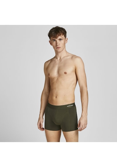Jack & Jones 12198852 Bambu Erkek Boxer 3'lü Yeşil Haki
