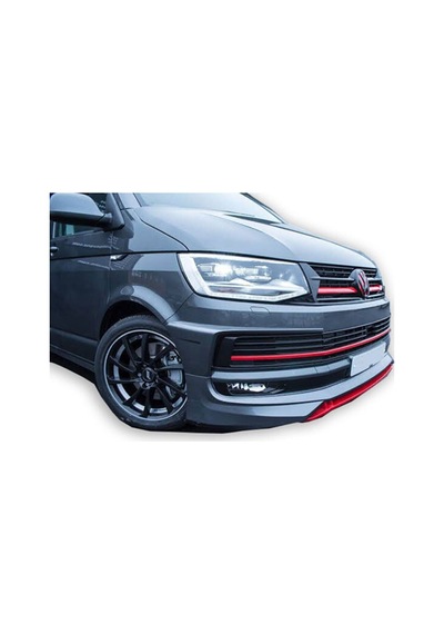 Vw Transporter T6 Abt 3 Parça Ön Ek Karlık Abs Plastik Mat Siyah 2016 2017 2018 2019 2020 2021 Karlık+bodykit+ek
