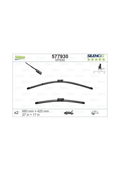 VALEO 577930 SİLENCİO VF930×2 680 425MM ÖN P3008-DS-C5 SİLENCİO X