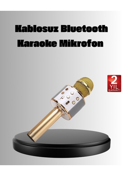 Kablosuz Karaoke Mikrofon Usb Aux Destekli Parti Ve Eğlence İçin - Lisinya