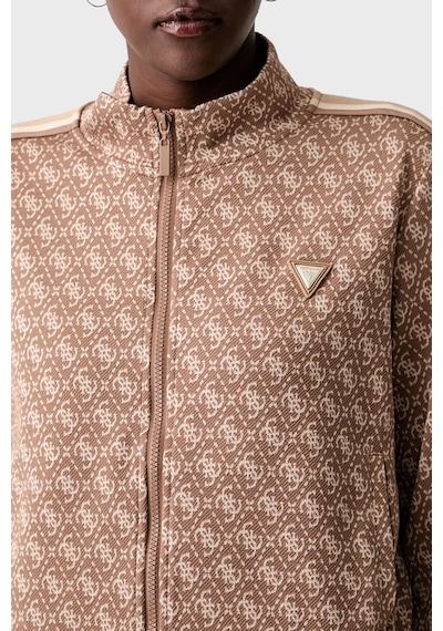Guess 4g Allover Jacquard Sweat V6yq28k5183 Kadın Sweat V6yq28 K5183 Fnnı Kahve