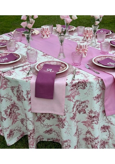 Fransız Pink Masa Örtüsü