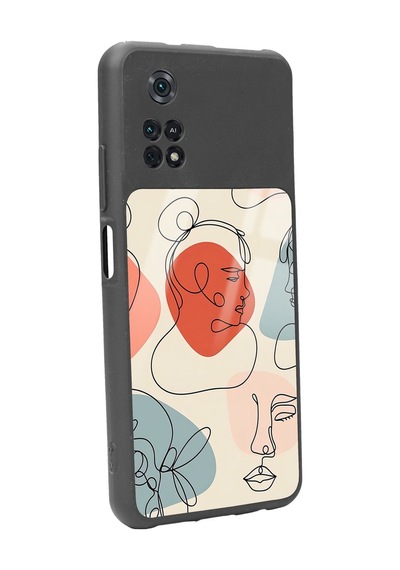 Poco M4 Pro Nude Maske Tasarımlı Glossy Telefon Kılıfı Çok Renkli