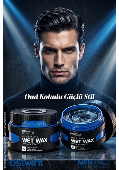 Ostwint Menstyle Collection Profesyonel Saç Şekillendirici Wet Wax 150 ML