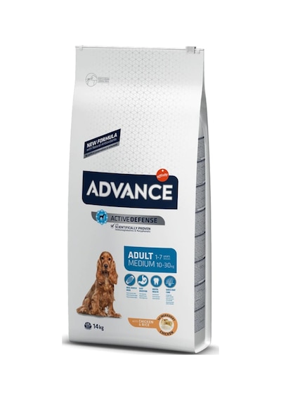 Advance Adult Medium 1-7 Yaş Tavuklu Orta Irk Yetişkin Köpek Maması 14 KG