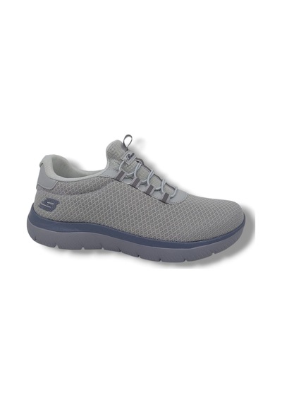 Zerhan 4344 Unisex Gri Çorap Model File Hafif Taban Loafer Spor Ayakkabı Gri