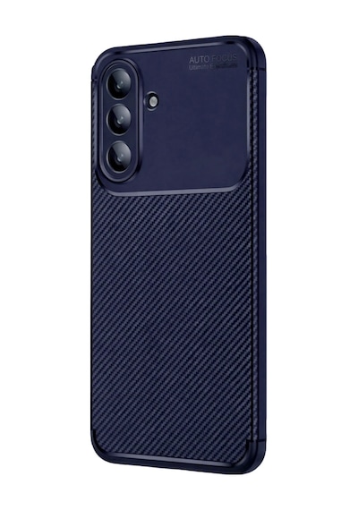 Samsung Galaxy  Uyumlu,  S26 Fe Kılıf Karbon Silikon Case Lacivert