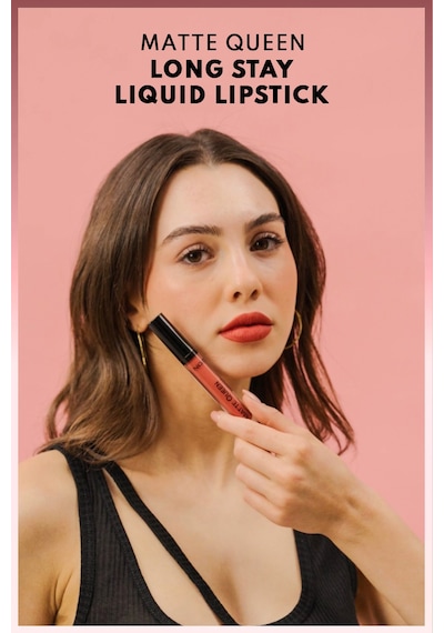 Note Cosmetique Matte Queen Lipstick Kalıcı Mat Likit Ruj - 05 Summer Charm - Pembe Note Cosmetique Matte Queen Lipstick Kalıcı Mat Likit Ruj - 05 Summer Charm - Pembe