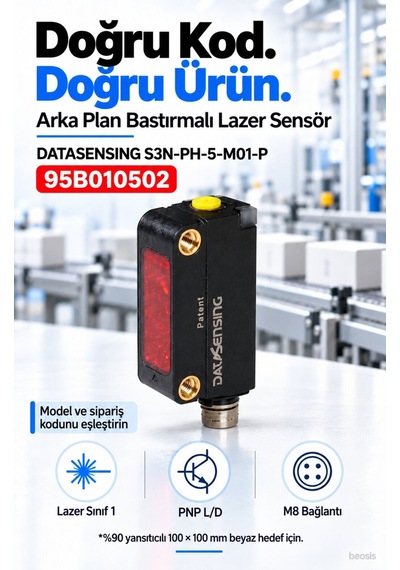 Datasensing S3n-ph-5-m01-p 600 Mm Lazer Arka Plan Bastırmalı Foto