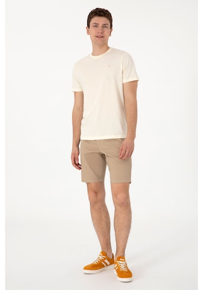 U.S. Polo Assn. Erkek Regular Fit Bisiklet Yaka Krem Tişört 50306913-VR071 U.S. Polo Assn. Erkek Regular Fit Bisiklet Yaka Krem Tişört 50306913-VR071
