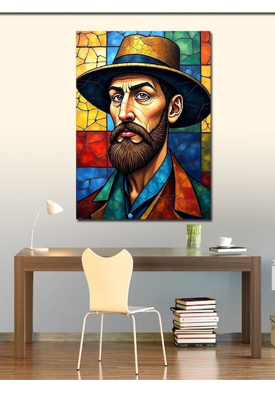 Kanvas Tablo Mozaik Stili Van Gogh 70cmx100cm