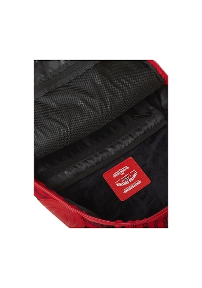 Sprayground Reverse Sip 2.0 Sırt Çantası, Ergonomik Tasarım, Kadife Gözlük Bölmesi Kırmızı