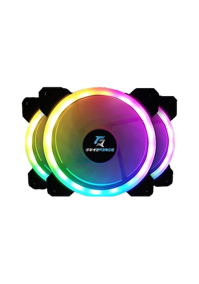 Gameforce Dualrıng 3X120Mm Sese Duyarlı A Rgb Kasa Fanı