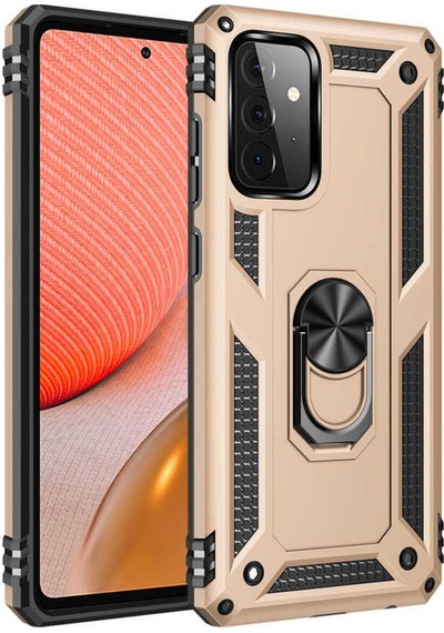 Samsung Uyumlu Galaxy A72 Kılıf Zore Vega Kapak Gold