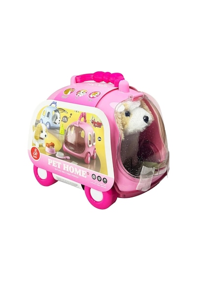 Jnd-6802 Taşıma Araba Çantalı Hareketli Pilli Köpek Set -vardem Oyuncak Standart