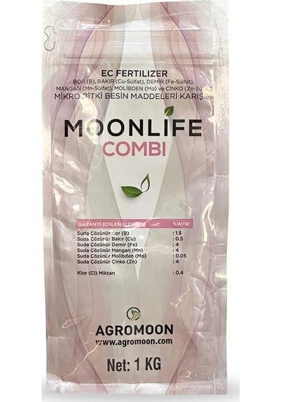 Moonlife Combi 1kg Bor Bakır Mangan Demir Çinko Mikro Bitki Besin Gübresi 1 KG