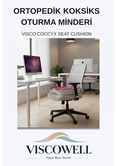 Visco Coccyx Ortopedik Oturma Minderi, Koksiks Kuyruk Sokumu Minderi, Ev Araba Ofis İçin Çok Renkli Visco Coccyx Ortopedik Oturma Minderi, Koksiks Kuyruk Sokumu Minderi, Ev Araba Ofis İçin Çok Renkli