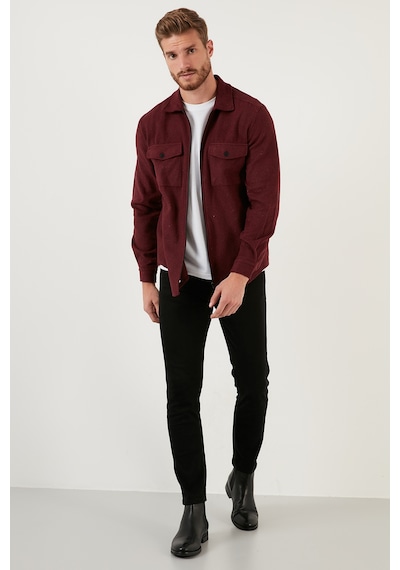 Buratti Erkek Gömlek Cf21W112925 Bordo