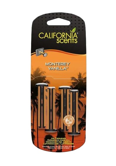 California Scents® Vent Stick "Montry Vanilla" Kalorifer Geçme Koku 4'lü Set