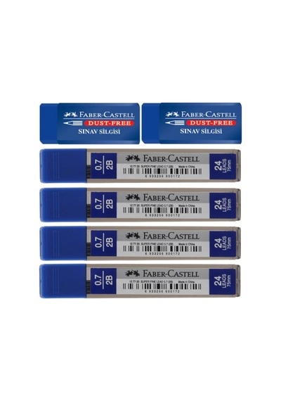 Faber Castell 0.7 Uç - Silgi Seti