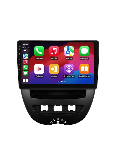 Peugeot 107 2007-2013 Android Multimedya Carplay Android Auto Navigasyon Kameralı 8gb Ram 128gb 10"