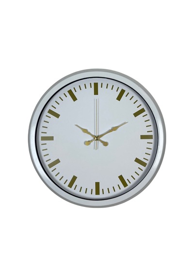 Beyaz Zarafet 40 Cm Metal Duvar Saati Diğer