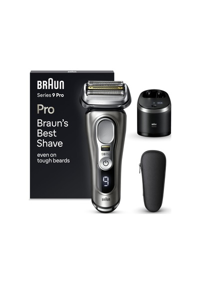 Braun Series 9 Pro Premium Elektrikli Tıraş Makinesi, 4+1 Tıraş Başlığıyla, Erkek Elektrikli Tıraş Makinesi, Prolift Düzeltici, 5'i 1 Arada Temizleme İstasyonu, Almanya'da Üretilmiştir, Islak Ve Kuru, 9485cc, Gri Braun Series 9 Pro Premium Elektrikli Tıraş Makinesi, 4+1 Tıraş Başlığıyla, Erkek Elektrikli Tıraş Makinesi, Prolift Düzeltici, 5'i 1 Arada Temizleme İstasyonu, Almanya'da Üretilmiştir, Islak Ve Kuru, 9485cc, Gri