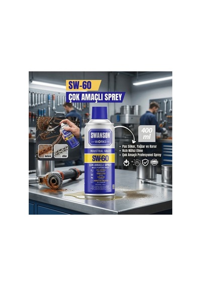 1 Adet Çok Amaçlı Profesyonel Sprey 400 Ml Endüstriyel Pas Sökücü Ve Yağlayıcı, Korozyon Koruyucu, Spray Rust Remover Lubricant